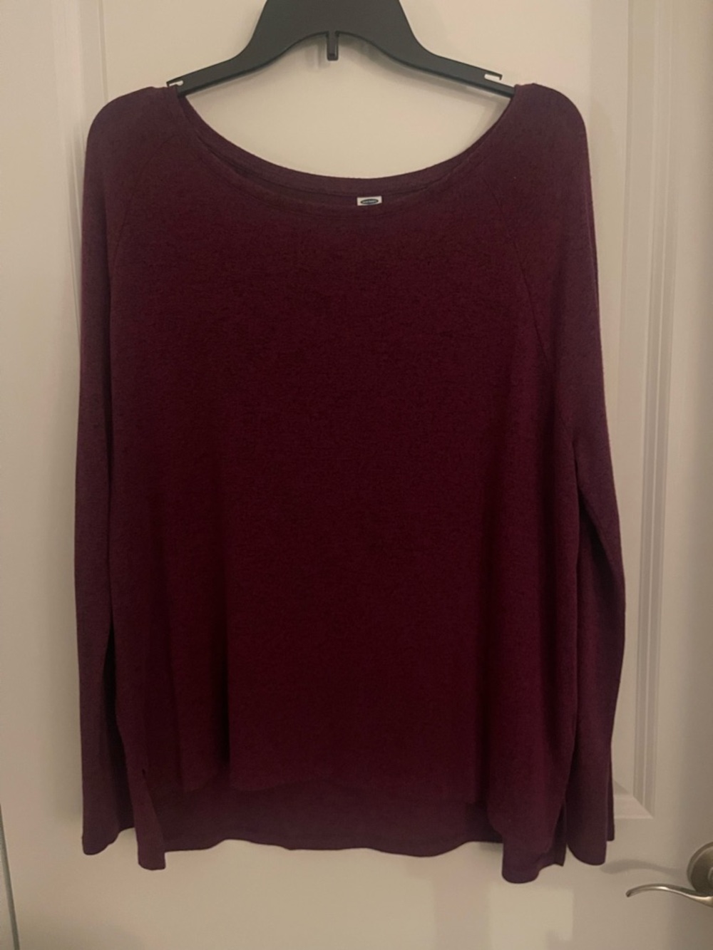 Old Navy Berry Colored Cozy Knit Crewneck Sweater sz L